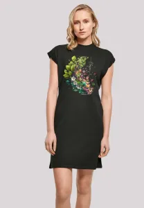 F4NT4STIC Платье-рубашка "Цветущее дерево", принт, черный