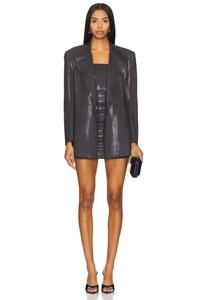 Классический двубортный пиджак Norma Kamali, черный