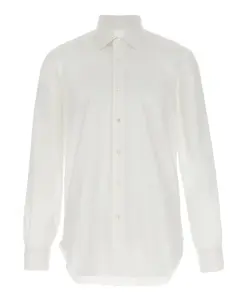 Рубашка в виде сот Barba, белый