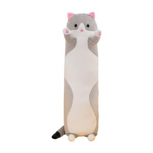 Супер милая плюшевая кукла котенок для исцеления высота 50см/70см/90см/110см Ian Bay, серый