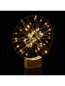 Relaxdays Светодиодное кольцо-украшение серебристого цвета - Ø 25 см