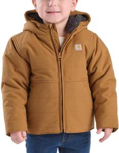 Carhartt детская утепленная куртка с капюшоном CP5500 Montana - Unisex, Carhartt Brown