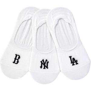 MLB Носочки No Show Unisex 3 Pack White