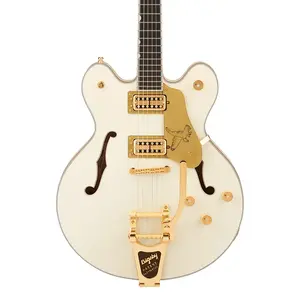 Gretsch PRO Falcon Center Block LTD с системой String-Thru Bigsby, винтажно-белый, с чехлом