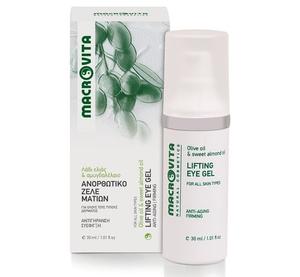Гель-лифтинг для глаз с органическим оливковым и миндальным маслом, 30мл Macrovita
