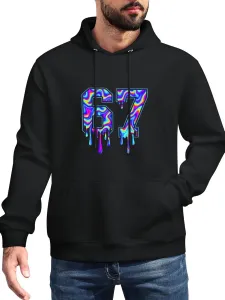 Толстовка с капюшоном Men Fun Swirl Six Seven Drip 6 7, классическая, с карманом