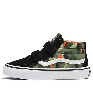 Кроссовки sk8-mid reissue hook and loop shoes 'black green orange' Vans, черный