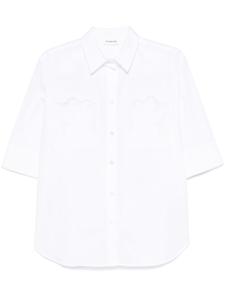 Рубашка PAROSH с цветочной вышивкой P.A.R.O.S.H., белый