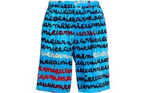 Принтованные шорты из поплина MARNI, Синие