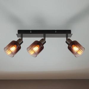 Потолочный светильник Globo Lighting Satella Typ E, цветное стекло/железо - количество языков пламени: 3