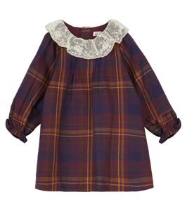 Платье из хлопка в клетку Baby Magnolia Bonpoint, Ec Bordeaux