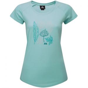 Женская футболка с листьями Mountain Equipment, синий