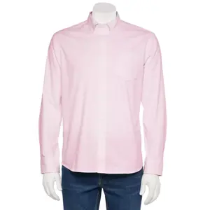 Мужская адаптивная рубашка с длинным рукавом идеальной длины Sonoma Goods For Life, розовый