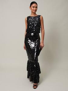 Макси-платье elena с пайетками Phase Eight, черный