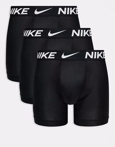 Комплект из 3 длинных боксеров Nike Dri-Fit Essential Microfibre черного цвета
