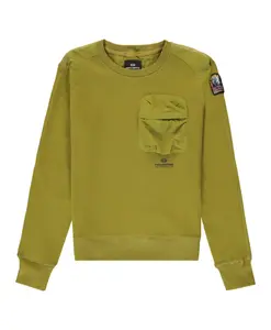 Толстовка с длинными рукавами и нейлоновыми вставками Parajumpers, зеленый