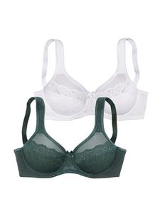 Бюстгальтер-минимайзер PETITE FLEUR Minimizer BH, цвет grün+weiß