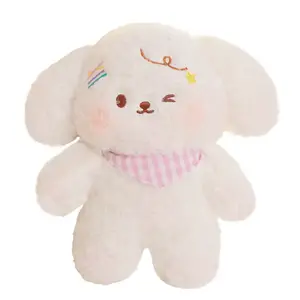 Мягкая и милая плюшевая кукла щенка высотой 23 см Fluffy bear, розовый