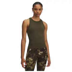 Футболка без рукавов спортивная Under Armour Motion High Neck, зеленый