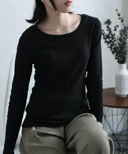 Футболка с длинными рукавами, сшитая из лоскутков, аккуратный топ, блузка с длинными рукавами Pourvous, цвет Black