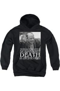 Толстовка с капюшоном Princess Bride "Сицилийская молодость" Gildan, черный