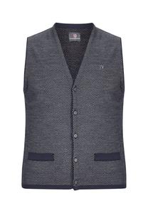 Вязаный жилет тейн Jan Vanderstorm, синий
