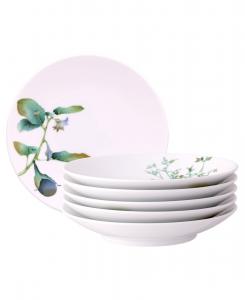 Набор из 6 глубоких тарелок Kyoka Shunsai, 9,25 дюйма, 26 унций Noritake, Multi