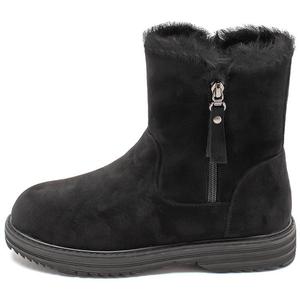 Женские полусапожки AGSDON короткие на молнии, черный