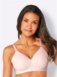 Бюстгальтер-майка светло-розового цвета без косточек Naturana
