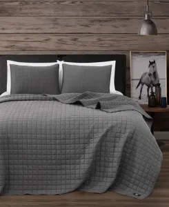 Комплект постельного белья из 3 предметов из винтажного стираного хлопка, размер Full/Queen Frye, серый