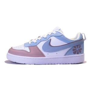 Nike Кроссовки Court Borough Unisex низкие сине-розовые, цвет Blue Pink