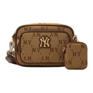 Полиэстеровая камера сумка через плечо унисекс коричневый MLB