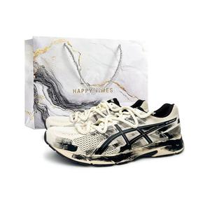 Гель contend 4 устойчивые к истиранию низкие кроссовки мужские ASICS, бежево-желтый