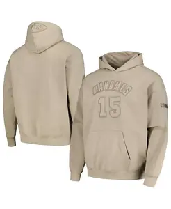 Мужская бежевая толстовка с капюшоном Kansas City Chiefs с именем и номером игрока Pro Standard