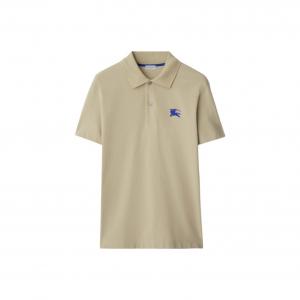 Вышитая поло EKD Burberry, бежевый