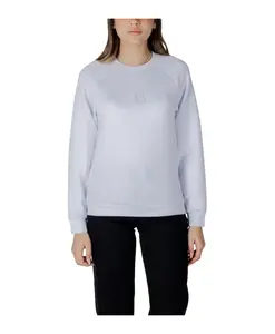 Однотонная толстовка с круглым вырезом и длинными рукавами. Armani Exchange, белый