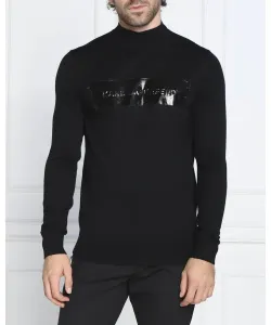 Шерстяной свитер Regular fit Karl Lagerfeld, черный