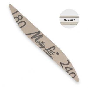 Пилочка для ногтей, безопасная упаковка, эллипс лодочной волны, стандарт 180/240 MollyLac, Molly Lac