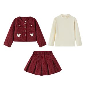 Детский комплект из юбки Disney, Burgundy