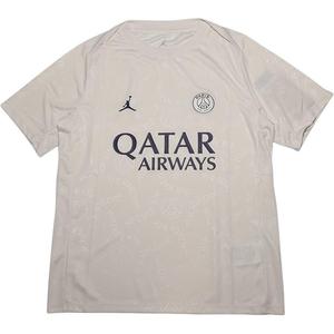 Футболка Paris Saint Germain Academy Pro Fourth Men's Dri FIT с короткими рукавами для предматчевой разминки Jordan, бежевый