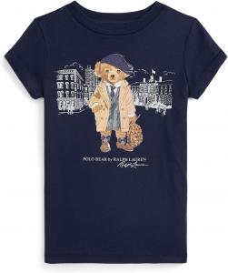 Футболка Polo Ralph Lauren Kids Polo Bear Cotton Jersey Tee, цвет Refined Navy