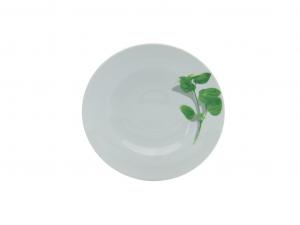 CreaTable - EUROPE HERBS - Тарелка для макарон BASIL 27 см, фарфор, белый