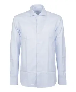 Рубашка с длинными рукавами приталенного кроя Orian, синий