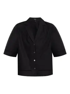 Рубашка с коротким рукавом и воротником Theory, черный