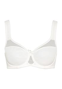 Бюстгальтер минимайзер Nuance с декоративными бантами и сетчатыми вставками для женщин LASCANA, цвет Cream