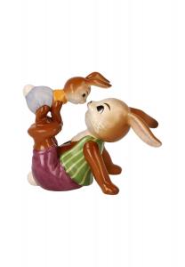 Фигурка семейства кроликов - нахальный барсук Goebel, bunt