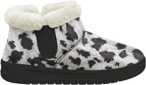 GETELINSENG Женские зимние ботинки утепленные с меховой подкладкой, теплые мягкие плюшевые ботильоны, черные ботинки с противоскользящей подошвой