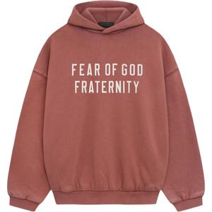 Толстовка из плотного флиса с капюшоном Fear Of God Essentials, красный