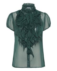 SAINT TROPEZ Блузка 'Lilja' в темно-зеленом цвете