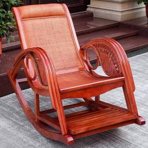 Fantasy Кресло-качалка из ротанга xiao yao, винный красный